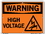 Vestil SI-W-13-B-AC-130 sign-warning-13 12.5x9.5 alum comp .130