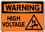 Vestil SI-W-13-E-AL-040 sign-warning-13 20.5x14.5 aluminum .040