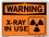 Vestil SI-W-14-B-AL-063 sign-warning-14 12.5x9.5 aluminum .063