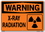 Vestil SI-W-15-E-AL-040 sign-warning-15 20.5x14.5 aluminum .040