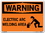 Vestil SI-W-17-C-AL-040 sign-warning-17 14.5x10.5 aluminum .040