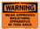 Vestil SI-W-18-A-AC-130 sign-warning-18 10.5x7.5 alum comp .130