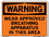 Vestil SI-W-18-B-AL-080 sign-warning-18 12.5x9.5 aluminum .080