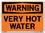 Vestil SI-W-19-C-AL-080 sign-warning-19 14.5x10.5 aluminum .080