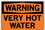 Vestil SI-W-19-D-AL-040 sign-warning-19 18.5x12.5 aluminum .040