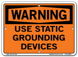 Vestil SI-W-20-A-AL-080 sign-warning-20 10.5x7.5 aluminum .080