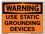 Vestil SI-W-20-B-AC-130 sign-warning-20 12.5x9.5 alum comp .130