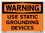 Vestil SI-W-20-C-AL-080 sign-warning-20 14.5x10.5 aluminum .080