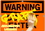 Vestil SI-W-20-C-AL-080 sign-warning-20 14.5x10.5 aluminum .080