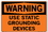 Vestil SI-W-20-D-AL-063 sign-warning-20 18.5x12.5 aluminum .063