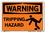 Vestil SI-W-22-A-AC-130 sign-warning-22 10.5x7.5 alum comp .130