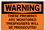 Vestil SI-W-26-D-AL-040 sign-warning-26 18.5x12.5 aluminum .040