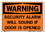 Vestil SI-W-29-A-AL-040 sign-warning-29 10.5x7.5 aluminum .040