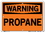 Vestil SI-W-33-A-AL-063 sign-warning-33 10.5x7.5 aluminum .063