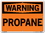 Vestil SI-W-33-C-AL-080 sign-warning-33 14.5x10.5 aluminum .080