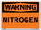 Vestil SI-W-41-C-AL-080 sign-warning-41 14.5x10.5 aluminum .080