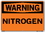 Vestil SI-W-41-E-AL-080 sign-warning-41 20.5x14.5 aluminum .080