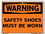 Vestil SI-W-42-B-AL-063 sign-warning-42 12.5x9.5 aluminum .063