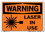 Vestil SI-W-44-A-AL-040 sign-warning-44 10.5x7.5 aluminum .040