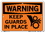 Vestil SI-W-46-A-AL-063 sign-warning-46 10.5x7.5 aluminum .063