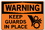Vestil SI-W-46-D-AC-130 sign-warning-46 18.5x12.5 alum comp .130