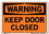 Vestil SI-W-50-A-AL-040 sign-warning-50 10.5x7.5 aluminum .040