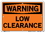 Vestil SI-W-56-A-AC-130 sign-warning-56 10.5x7.5 alum comp .130
