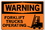 Vestil SI-W-61-D-AL-040 sign-warning-61 18.5x12.5 aluminum .040