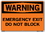 Vestil SI-W-63-E-AC-130 sign-warning-63 20.5x14.5 alum comp .130