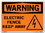 Vestil SI-W-64-C-AL-063 sign-warning-64 14.5x10.5 aluminum .063