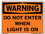 Vestil SI-W-69-B-AL-080 sign-warning-69 12.5x9.5 aluminum .080