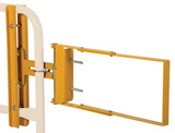 Vestil SPG-40-Y yellow self-closing gate 24 to 40 in