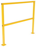 Vestil SQ-48 safety handrail no toeboard 48 in