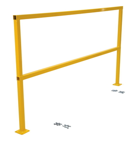 Vestil SQ-84-HWR safety handrail-w/hardware no toeboard 84