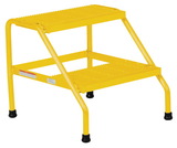 Vestil SSA-2-Y alum step stand - 2 step welded yell