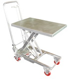 Vestil SSSC-200 stainless steel scissor cart 200 lbs