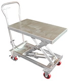 Vestil SSSC-400 stainless steel scissor cart 400 lbs