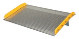Vestil TAS-10-5436 aluminum dock board steel curb 10k 54x36