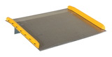 Vestil TAS-10-5448 aluminum dock board steel curb 10k 54x48