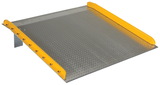 Vestil TAS-10-5460 aluminum dock board steel curb 10k 54x60