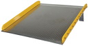 Vestil TAS-10-7272 aluminum dock board steel curb 10k 72x72
