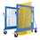 Vestil TCD-U-48-AC Steel Universal AC Powered Trash Can Dumper 48 In. Maximum Dump Height Blue/Yellow, Price/EACH