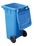 Vestil TH-32-BLU blue poly trash can 32 gal capacity, Price/EACH