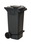 Vestil TH-32-GY-FL grey poly trash can 32 gal w/ lid lift, Price/EACH