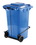 Vestil TH-64-BLU-FL blue poly trash can 64 gal w/ lid lift, Price/EACH