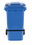 Vestil TH-64-BLU-FL blue poly trash can 64 gal w/ lid lift, Price/EACH