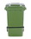 Vestil TH-95-GRN-FL green poly trash can 95 gal w/ lid lift, Price/EACH