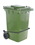 Vestil TH-95-GRN-FL green poly trash can 95 gal w/ lid lift, Price/EACH