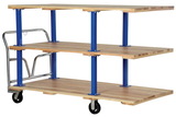 Vestil VHPT/TD-3672 triple deck hardwood platform cart 36x72