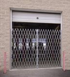 Vestil VPFG-875 double fold scissor gate galv 90l x 84h